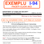 exemplu formular I-94 (form I-94 example) exemplu formular I-94 (form I-94 example)